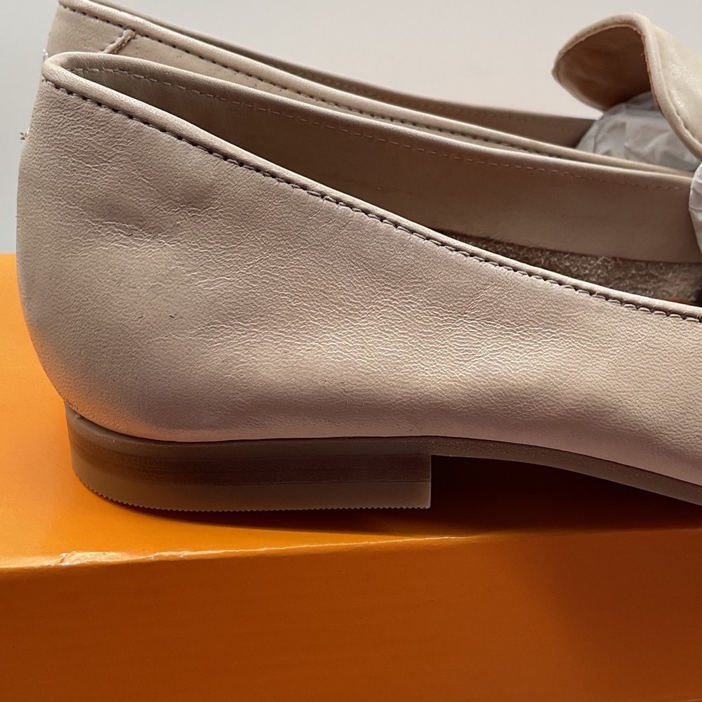 Miz Mooz Ziya Cream Leather Square Toe Loafers Shoes Made in Portugal Size 38 - Picture 10 of 11